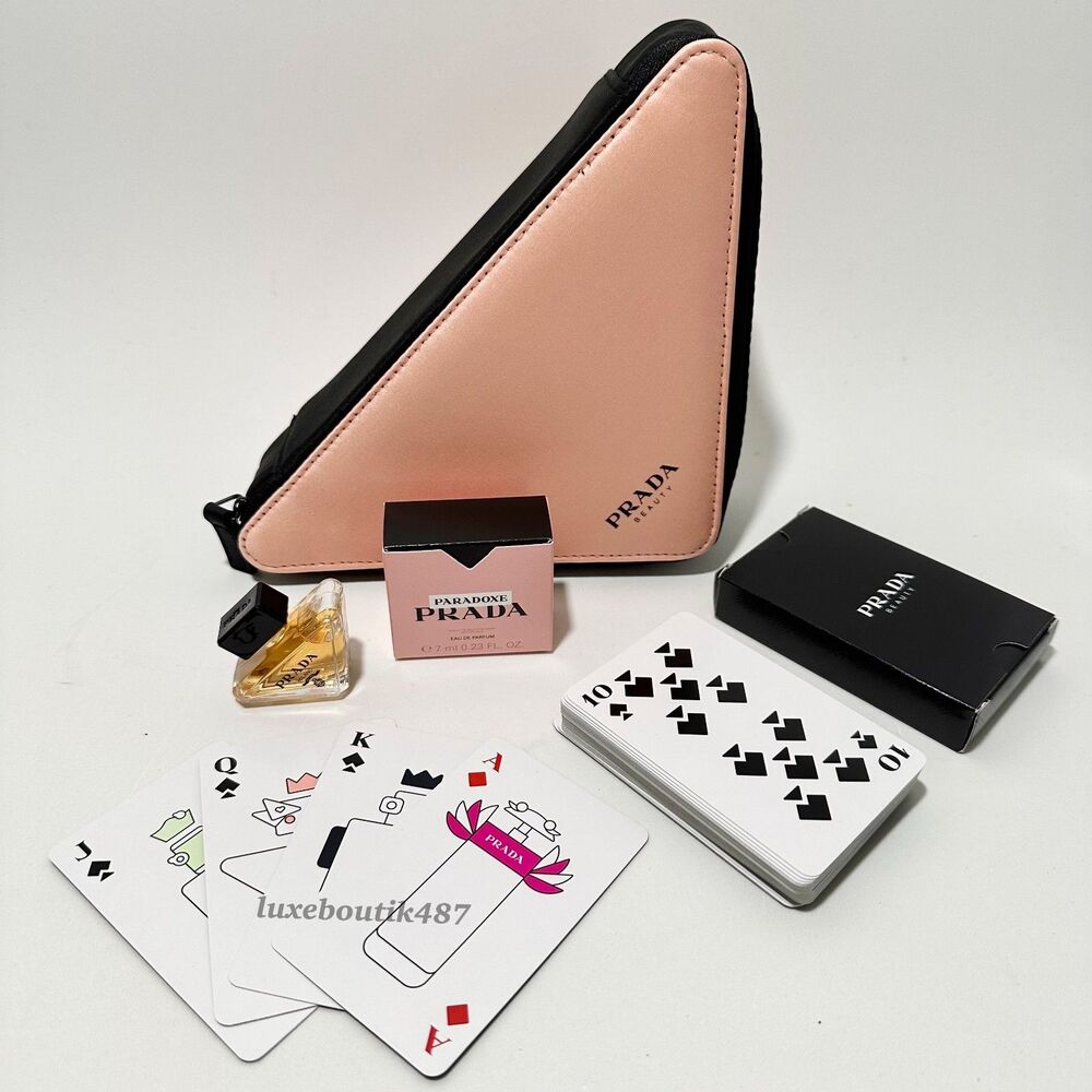 Prada Gift Set Paradoxe Mini  w/ Cosmetic Bag & Playing Cards